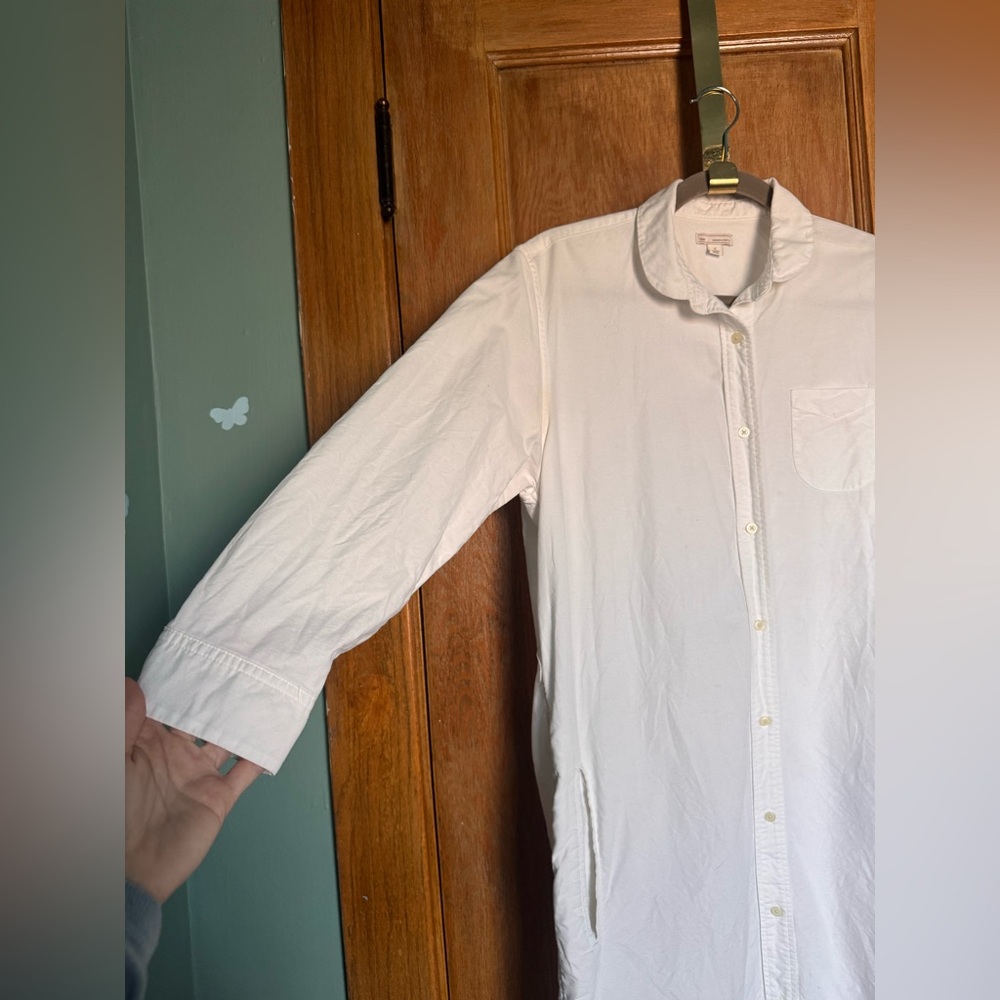 Gap white cotton poplin shirt dress - Picture 6 of 11